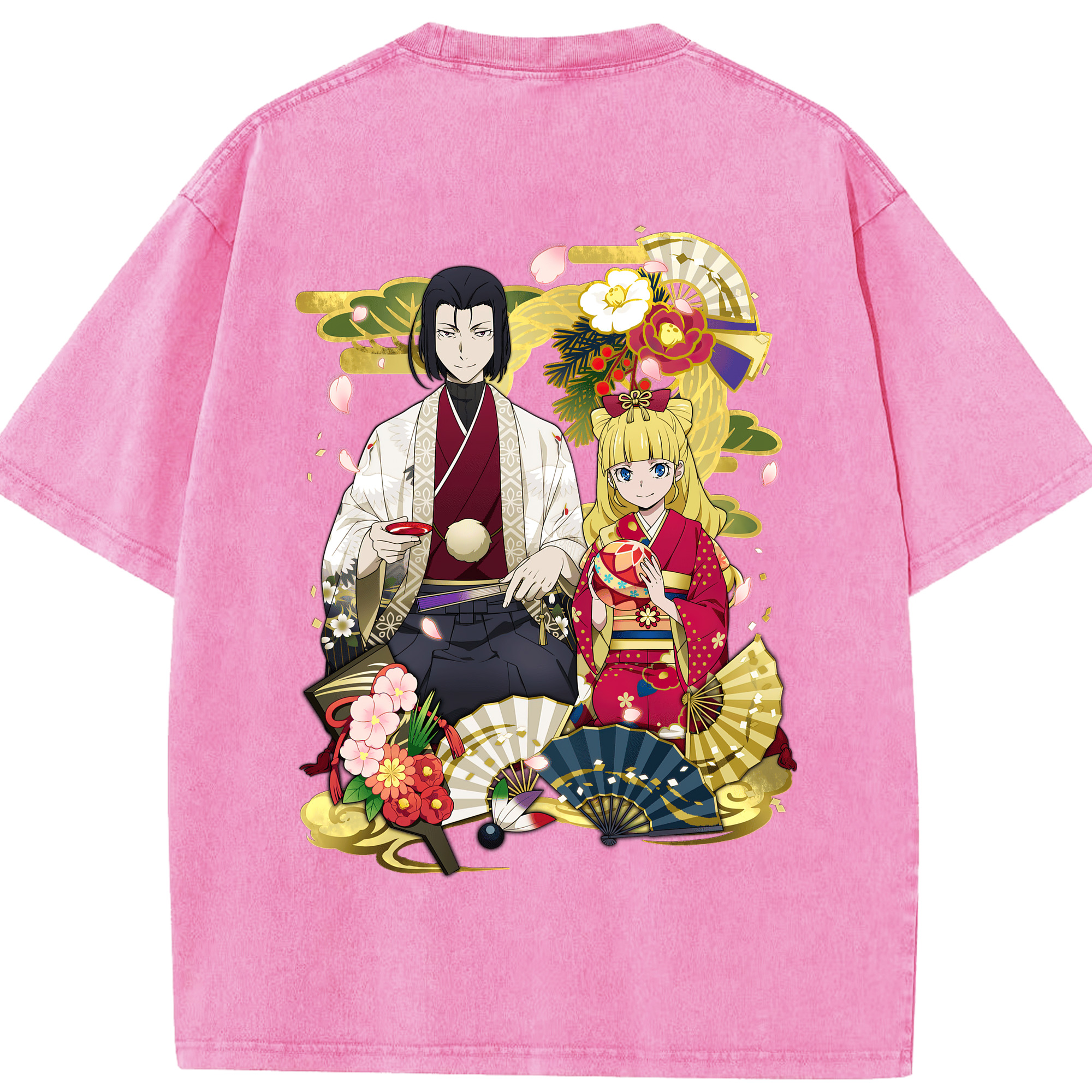 （画像用） 文豪ストレイドッグス Bungo Stray Dogs 綿100% ヴィンテージ風 半袖Tシャツ（背面プリント）